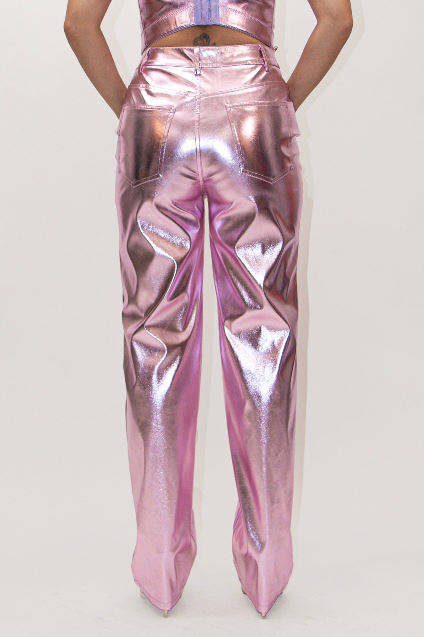 Say Yes to Metallics Pants