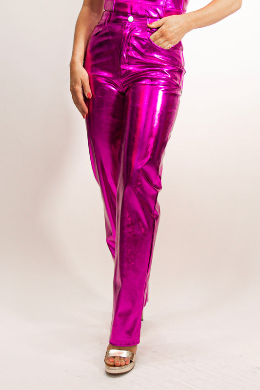 Say Yes to Metallics Pants