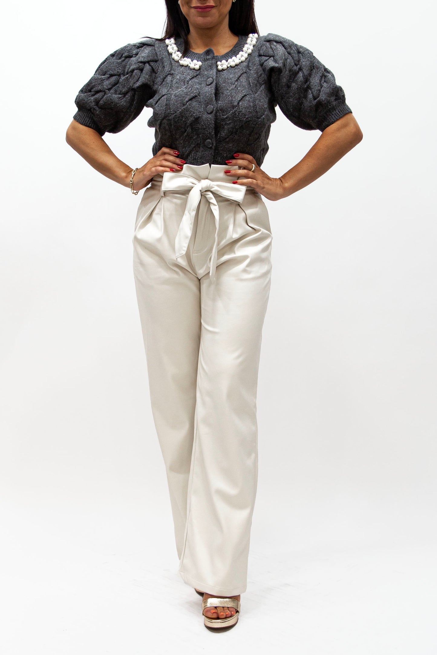 Tailored Ivory Trousers